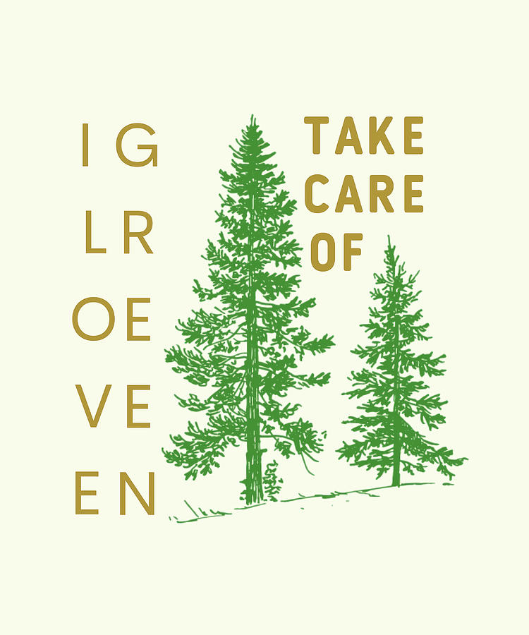 Take Care Of Nature Poster Painting by Davis Eleanor - Fine Art America