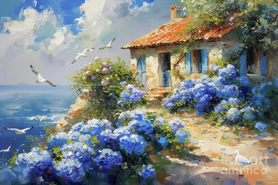 Cottage Painting - Take Me Away by Tina LeCour