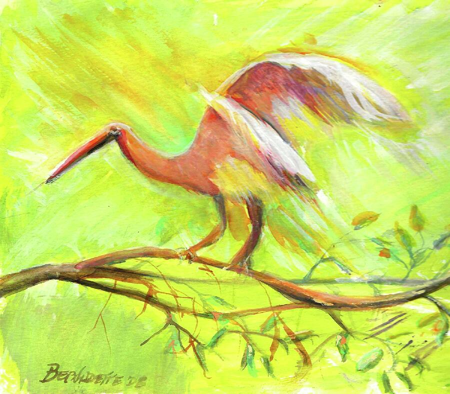 Nature Painting - Take Off by Bernadette Krupa