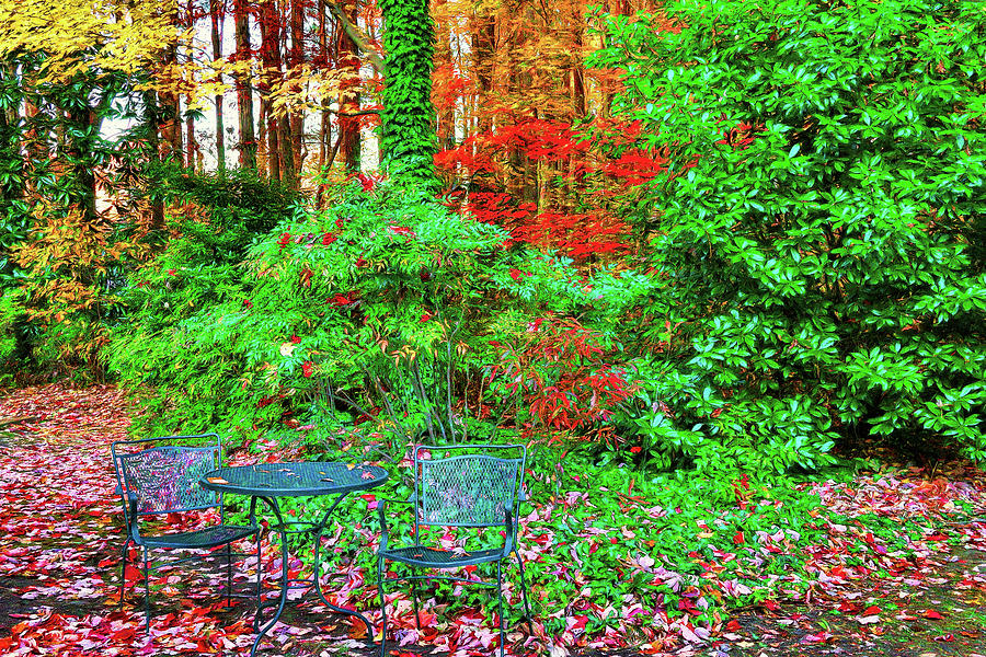 Take Your Seat in Autumn  Photograph by Ola Allen