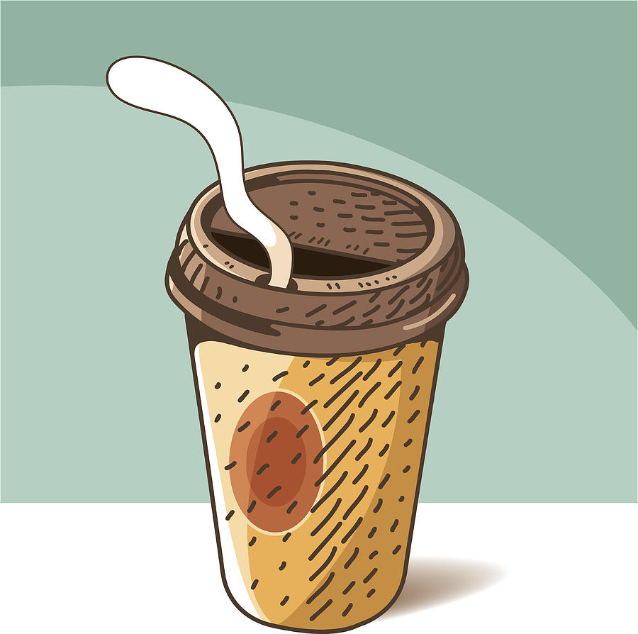 Takeaway Coffee Drawing by Cenkerdem