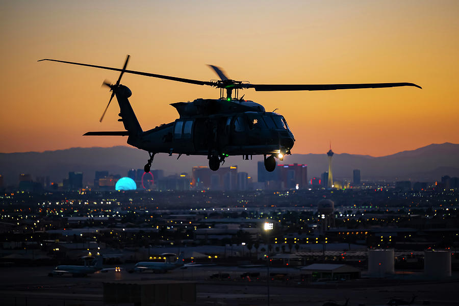 Sunset Photograph - Takeoff by the Strip by Senior Airman Zachary Rufus