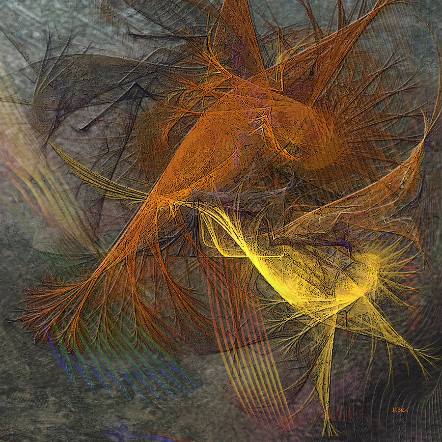 Taking Flight Digital Art - Taking Flight - Square Version by John Robert Beck Taking Flight Digital Art - Taking Flight - Square Version by John Robert Beck