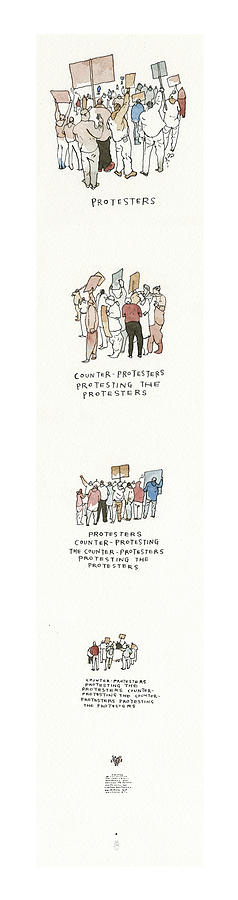 Taking It to the Streets Painting by Barry Blitt