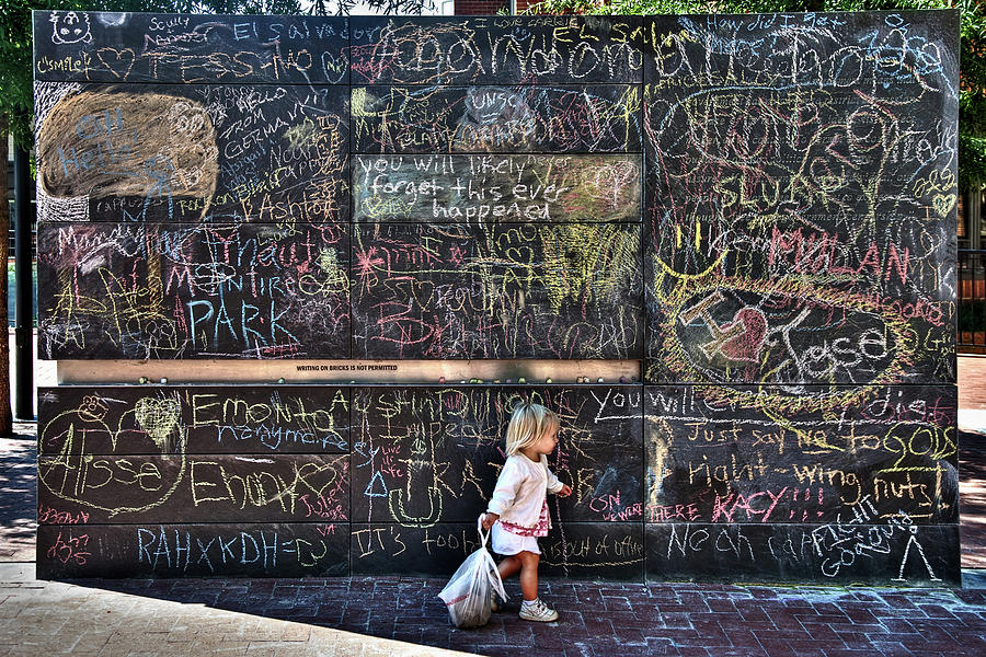 Taking my Chalk and Going Home Photograph by Anthony M Davis