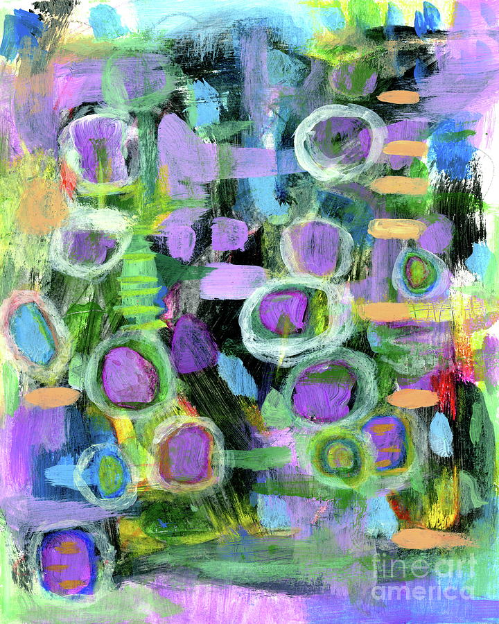 Abstract Expressionism Painting - Taking Positive Steps 1 Abstract Expressionist painting by Itaya Lightbourne Abstract Expressionism Painting - Taking Positive Steps 1 Abstract Expressionist painting by Itaya Lightbourne