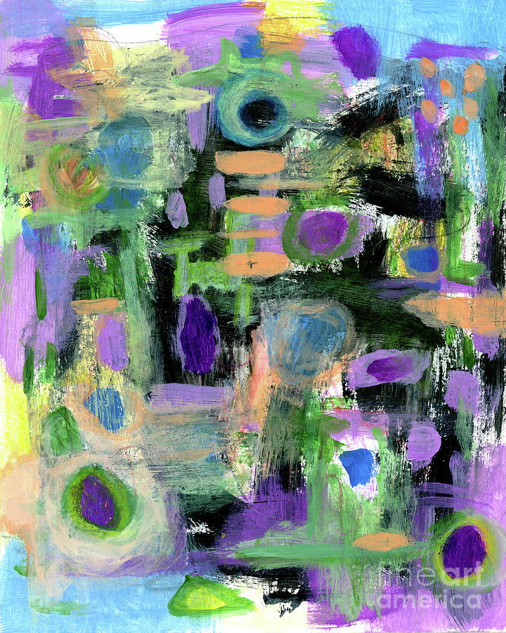 Abstract Floral Painting - Taking Positive Steps 2 Abstract Expressionist painting by Itaya Lightbourne Abstract Floral Painting - Taking Positive Steps 2 Abstract Expressionist painting by Itaya Lightbourne