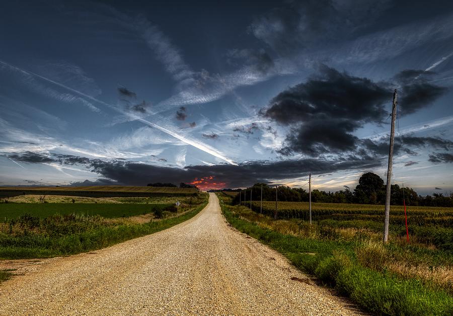 Taking the Gravel Road at Dusk Photograph by Mountain Dreams - Fine Art ...