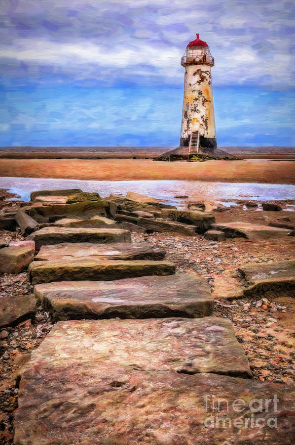 Talacre Lighthouse Art Photograph by Adrian Evans