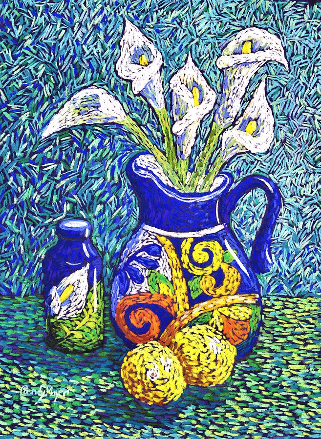 Talavera and Lilies Pastel by Candy Mayer