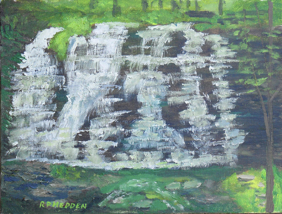 Talcott Falls Painting by Robert P Hedden