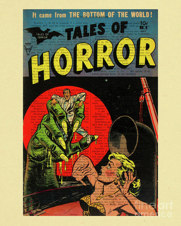 Halloween Mixed Media - Tales of horror comic book cover by Madame Memento