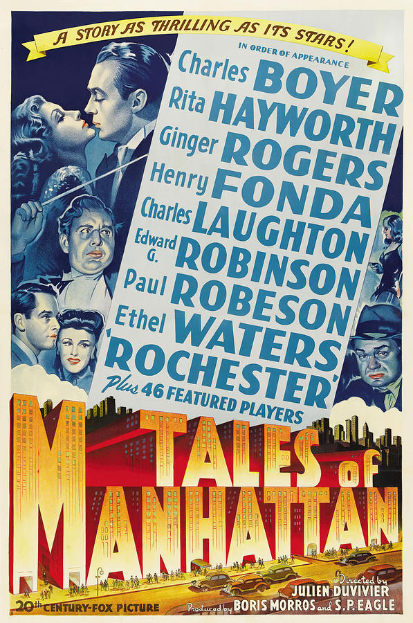 TALES OF MANHATTAN -1942-, directed by JULIEN DUVIVIER. Photograph by Album