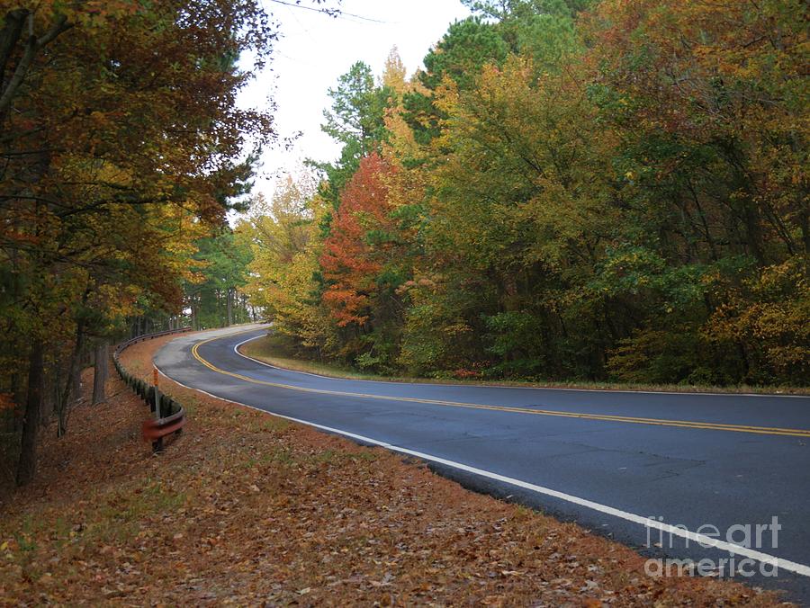 Talimena National Scenic Byway in Autumn Photograph by On da Raks