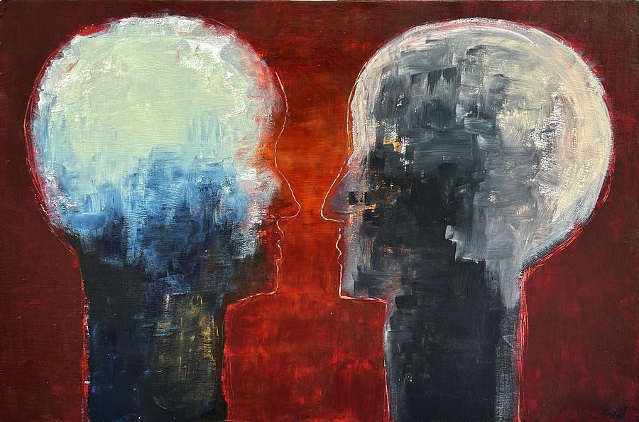 Talking Heads Painting by David Euler
