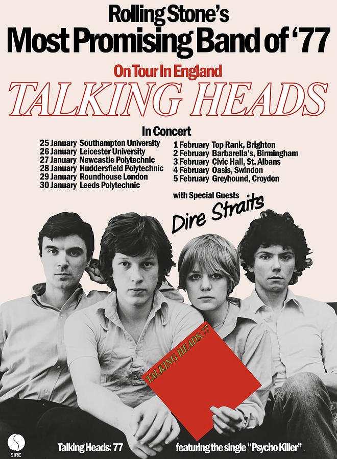 talking heads 1977 tour
