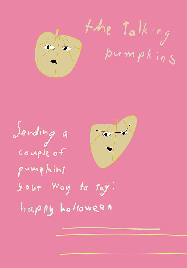 Talking Pumpkins Digital Art by Ashley Rice