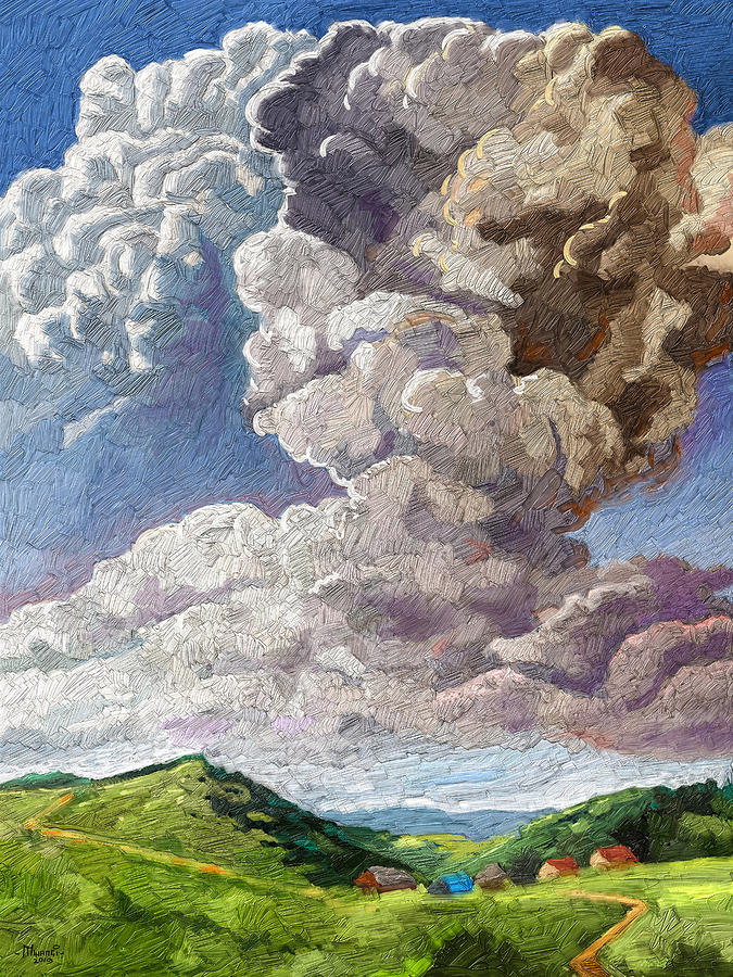 Talking Sky Painting by Anthony Mwangi