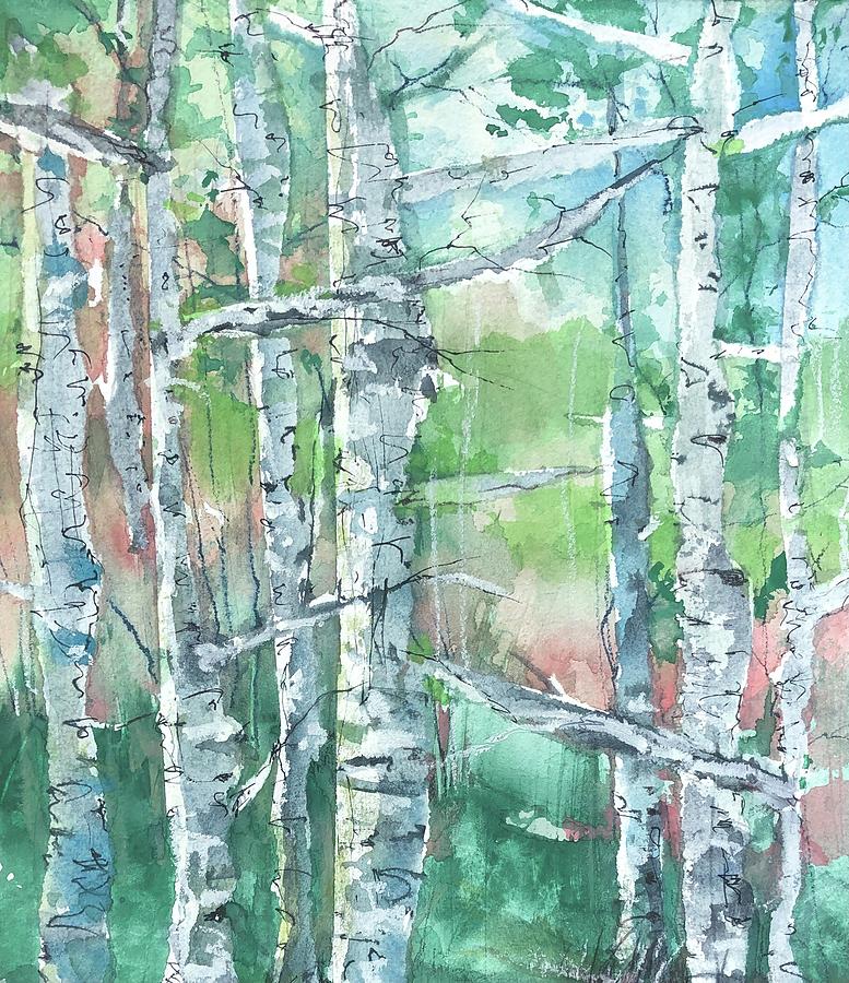 Talking Trees Painting by Robin Miller-Bookhout