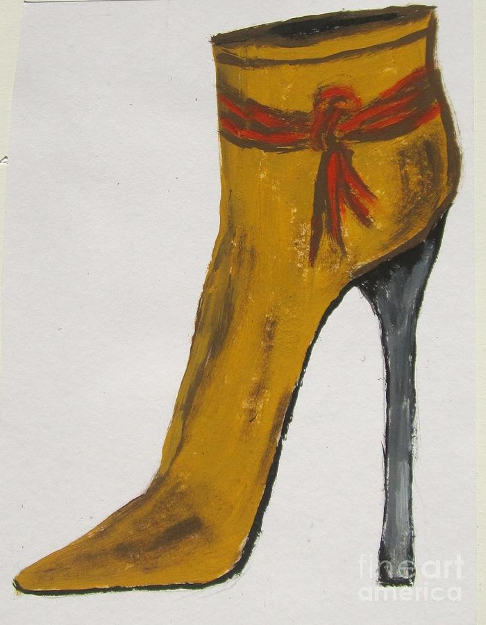 Tall Bootie Painting by Jennylynd James