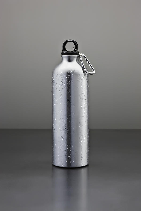 Tall Metal Water Bottle Photograph by David Muir