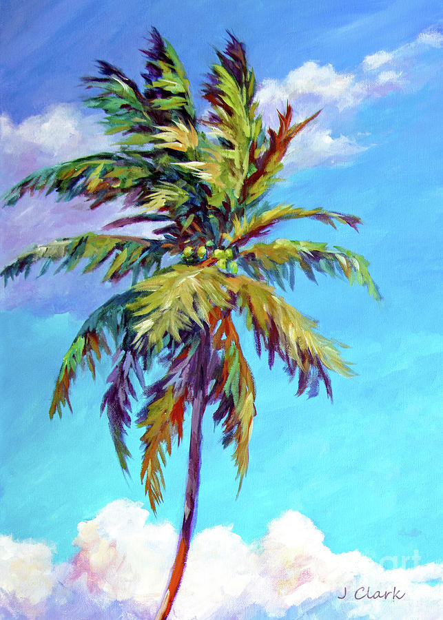 Tall Palm Tree 5x7 Canvas Print / Canvas Art by John Clark - Fine Art  America