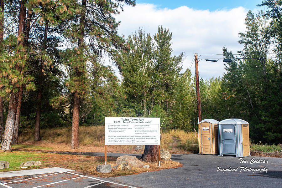Tall Pines Twisp Park and Twin Portable Toilets Photograph by Tom Cochran