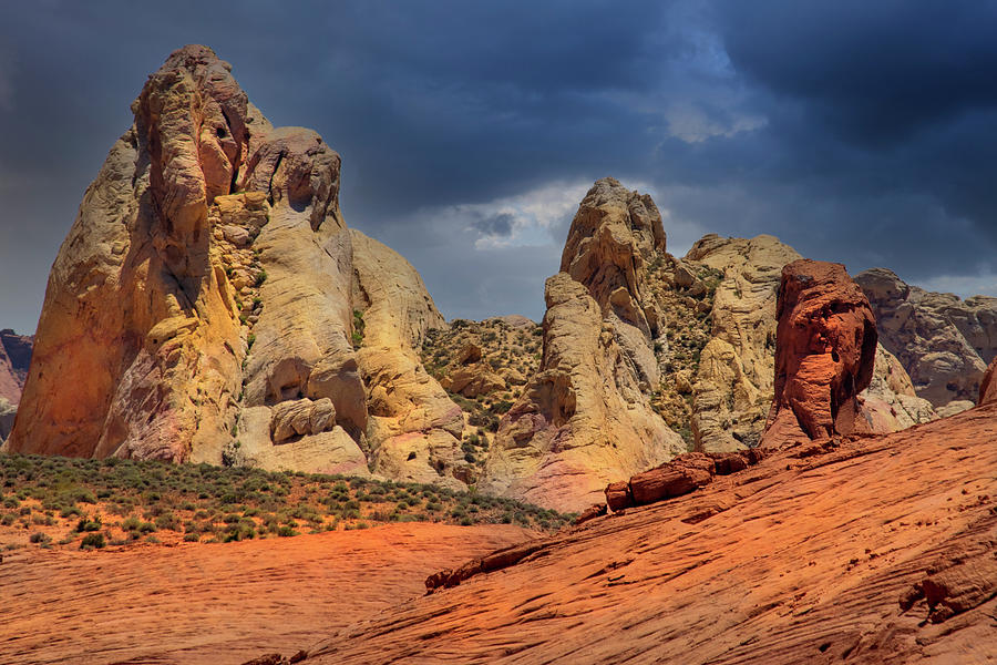Tall Sandstone Formations Photograph by Frank Wilson