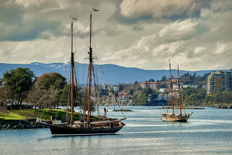 Spring Photograph - Tall Ship Arrival by Brian Nicol