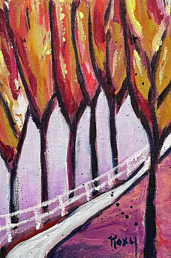 Tall Trees 1 Painting by Roxy Rich