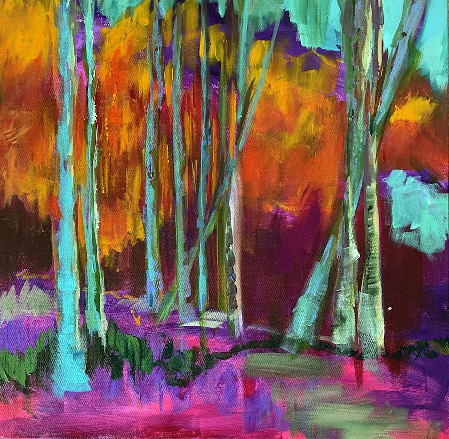 Nature Painting - Tall Trees by Bonny Butler