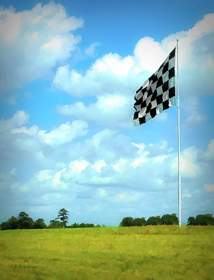 Talladega Speedway Checkered Flag Photograph by Jennifer Stackpole