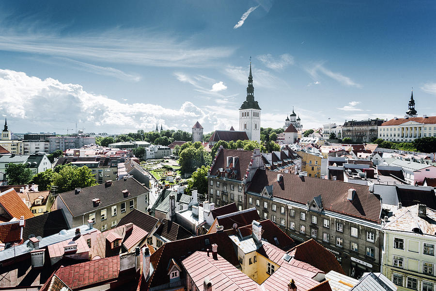Tallinn Cityscape, Estonia Photograph by Visualspace