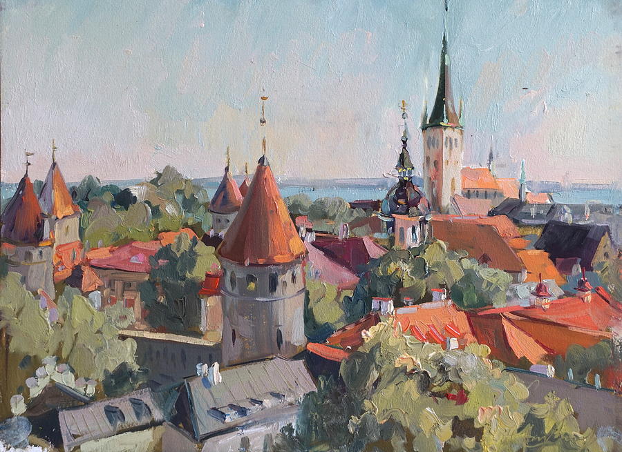 Tallinn Painting by Natalia Andreeva - Fine Art America