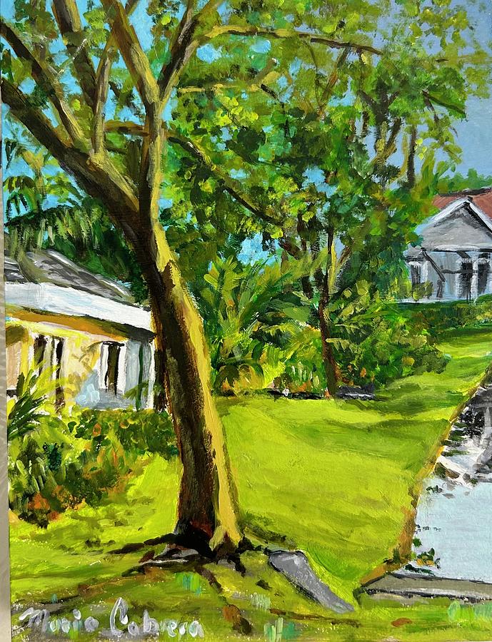 Tamarind Village Painting by Mario Cabrera