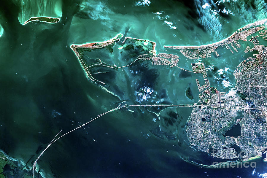 Tampa Bay Florida From Space Photograph by M G Whittingham