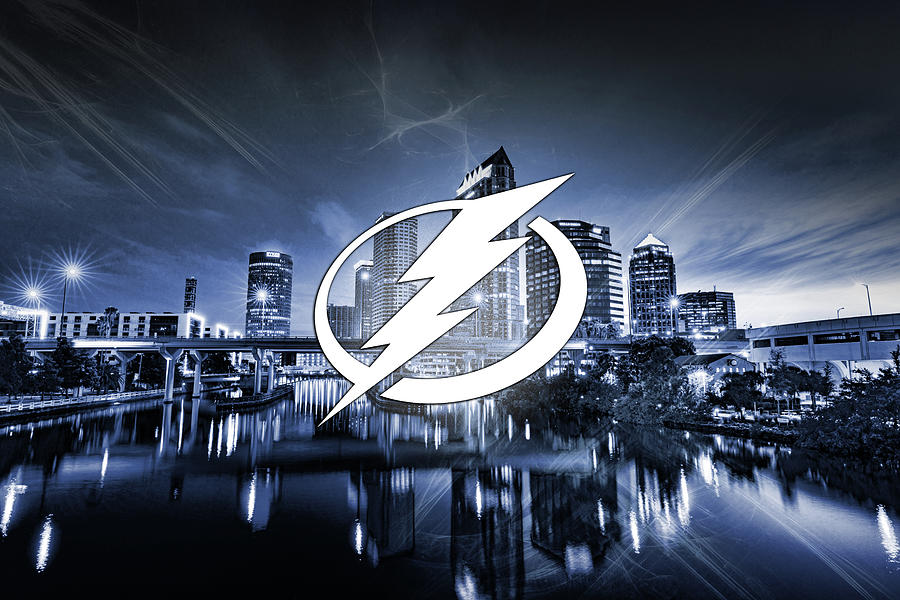 Tampa Bay Lightning NHL Hockey  Digital Art by SportsPop Art