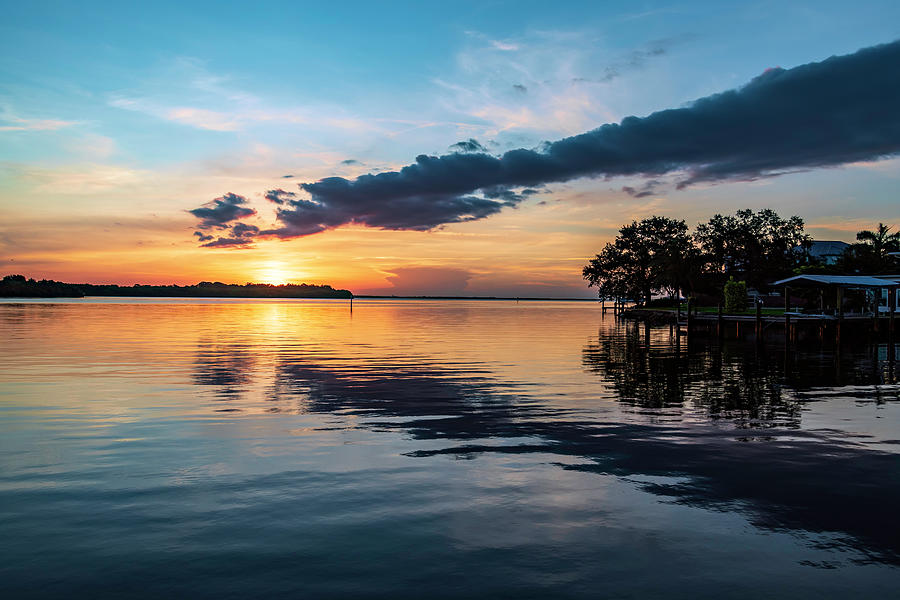 Tampa Bay Sunrise Photograph by Allen Carroll