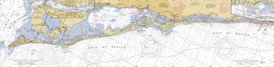 Tampa Bay to Venice Florida from NOAA Chart 11425 Digital Art by Nautical Chartworks