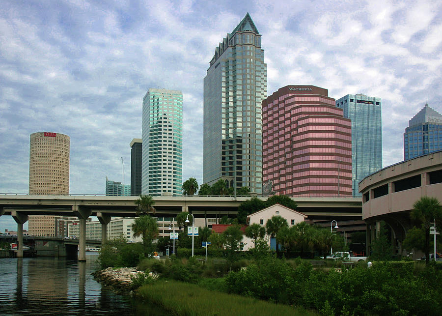 Tampa From the River Photograph by Robert Wilder Jr