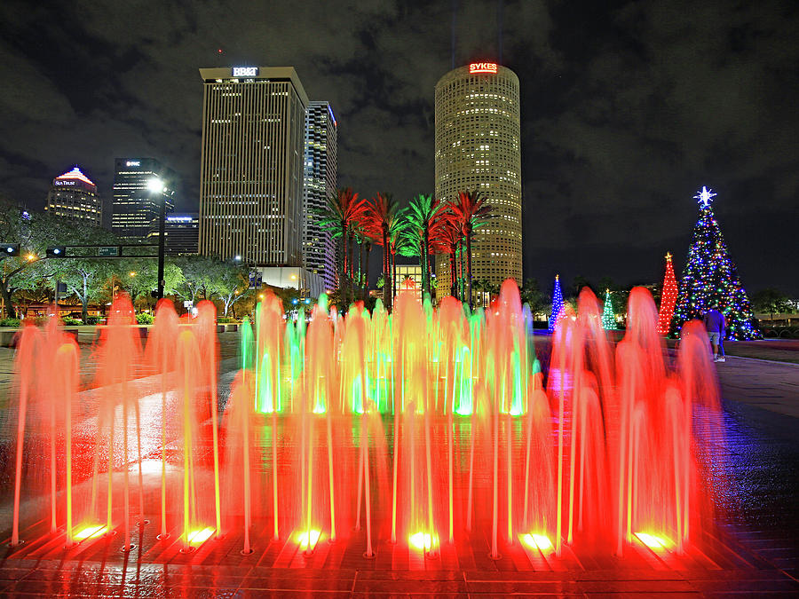 Tampa Lights Up Christmas 2 Photograph by James Frazier Fine Art America