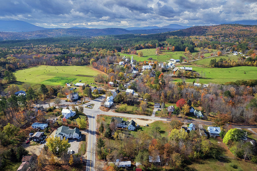Tamworth Village, New Hampshire - October 2021 Photograph by John Rowe