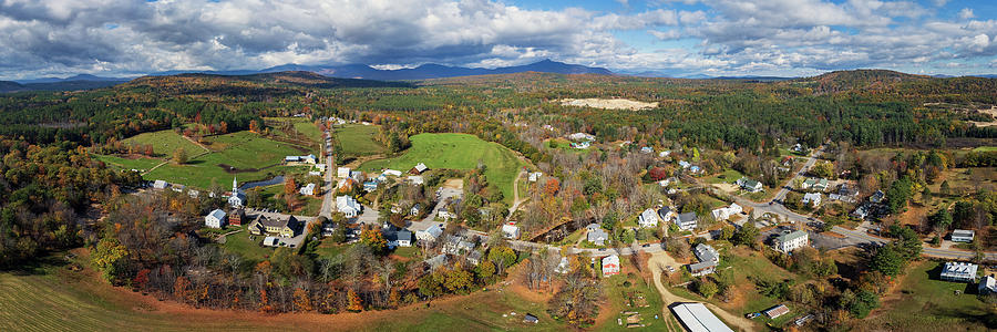 Tamworth Village, New Hampshire Panorama Photograph by John Rowe