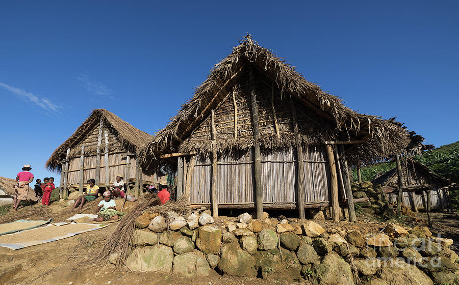 Ethnic Group Photograph - Tanala Village2 by Eva Lechner