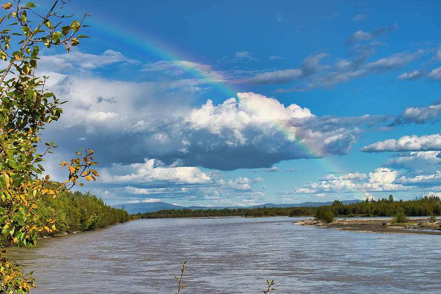 Tanana River Rainbow Photograph by Cathy Mahnke