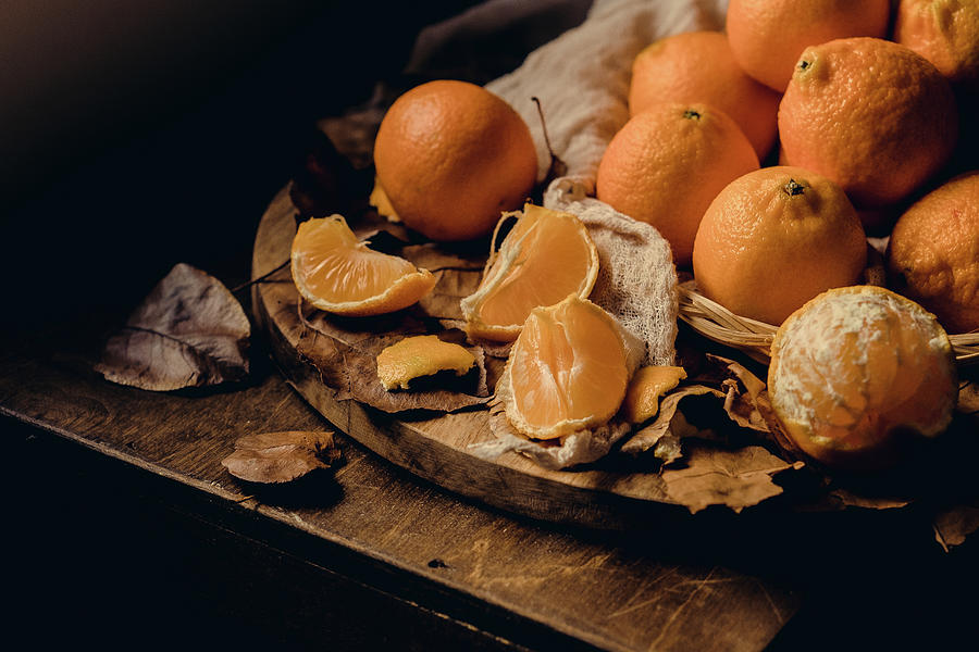 Tangerines Photograph by Iris Greenwell