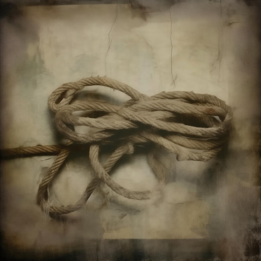 Tangle Of Loose Cotton Rope Digital Art