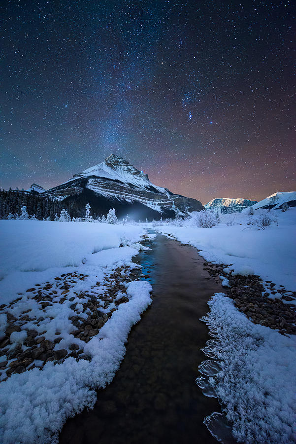 Tangle Peak under midnight Photograph by Henry w Liu