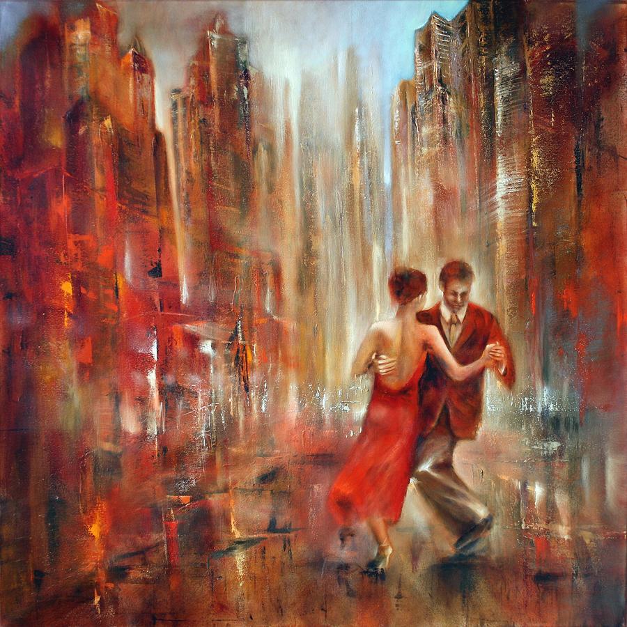 Tango Painting by Annette Schmucker