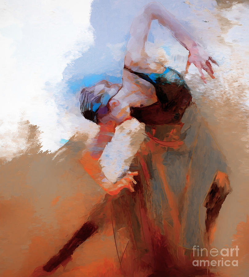 Tango Dancer 3e4r Painting by Gull G